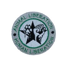 Aufnäher gestickt "Animal Liberation - Human...